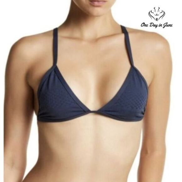 Tavik Jett Textured Triangle Swim Top Size L - Picture 1 of 2